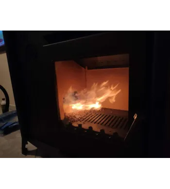 Mixed Wood and Pellet Cooker with Oven – Ecological Heating and Cooking – 12 kW, High Performance