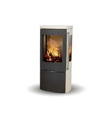Jydepejsen Senza Zandsteen wood stove with side windows