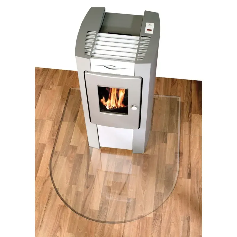 Glass floor plate | Different shapes for stoves and fireplaces