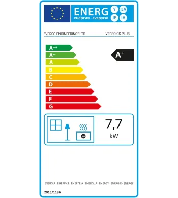 EEK A+ Verso CS Plus Wood Kitchen Stove 7.7 kW Bordo | Eco & efficient