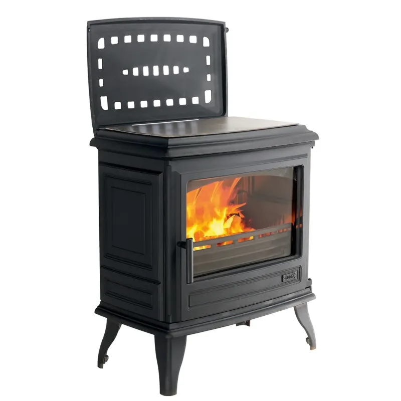 Godin REVIN TOP 9 kW Houtkachel | Gietijzeren Verwarmingssysteem Made in France