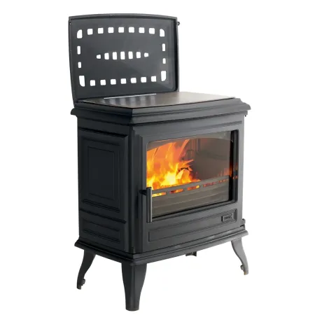 Godin REVIN TOP 9 kW Houtkachel | Gietijzeren Verwarmingssysteem Made in France